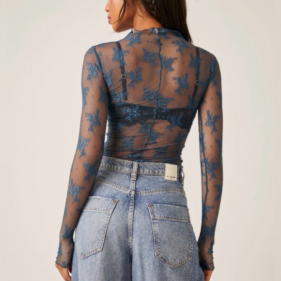 Free People Lady Lux Layering Top | Night Swim |XS - Picture 2 of 12